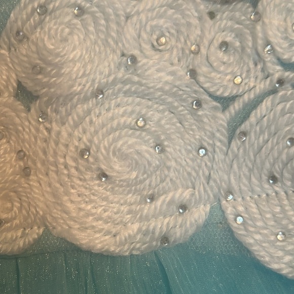 Regencycore J2 baby blue dusk blouse size M wave soft fabric sheer fairycor 100 - Picture 10 of 12